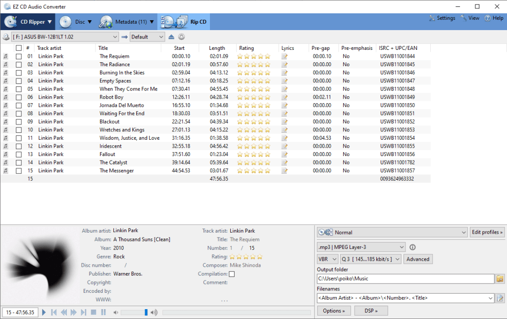 EZ CD Audio Converter 9.3.2.1 Crack
