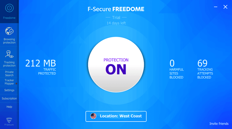 F-Secure Freedome VPN 2.42.736.0 Crack